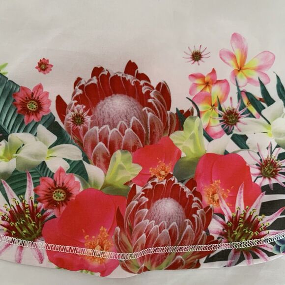 Lululemon Tank Top Women M* Beige Floral Run Split Workout Feminine Gym Training - Picture 5 of 9